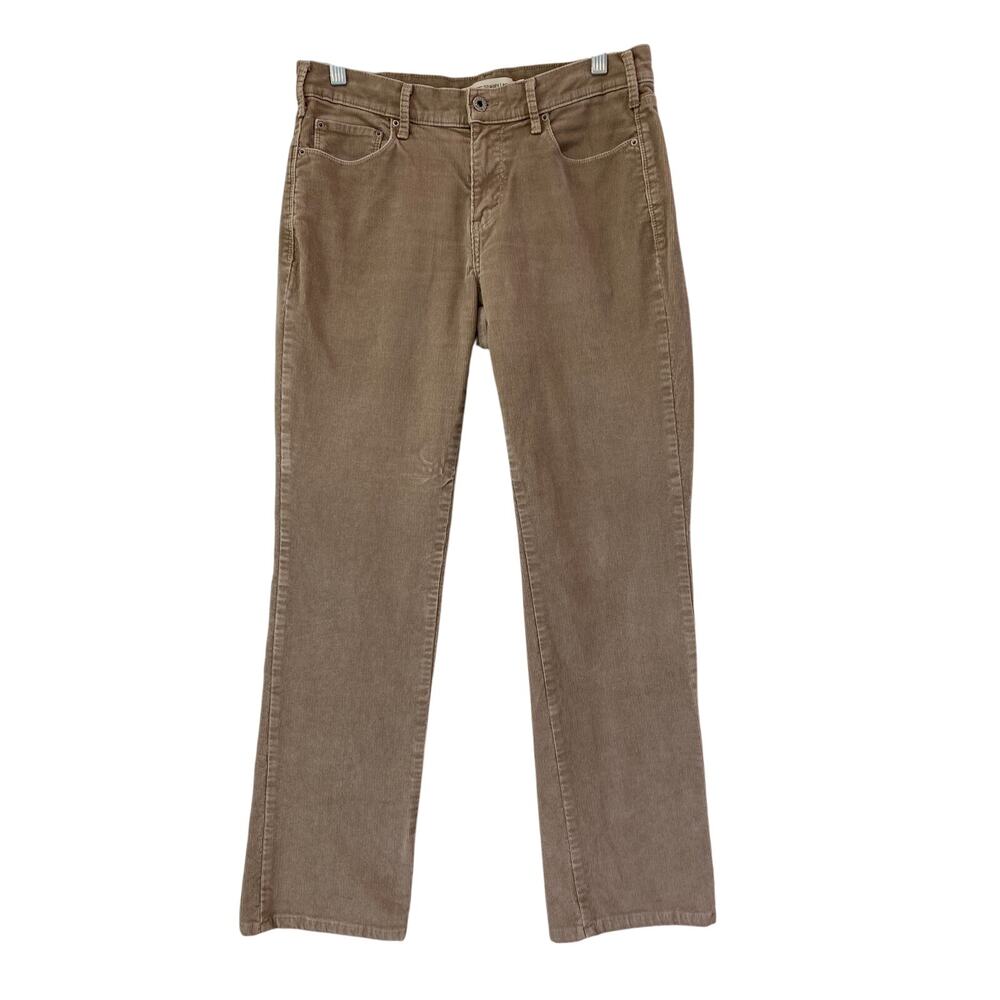Levi's 505 Straight Leg Corduroy Pants Size 8 White Tab‎ Tan Normcore Mid Rise